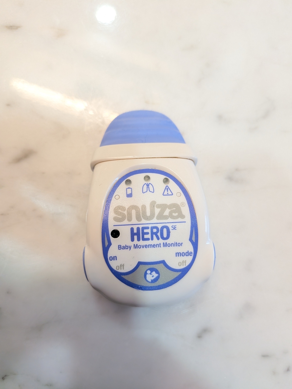HERO SE Baby Movement Monitor - White & Light Blue